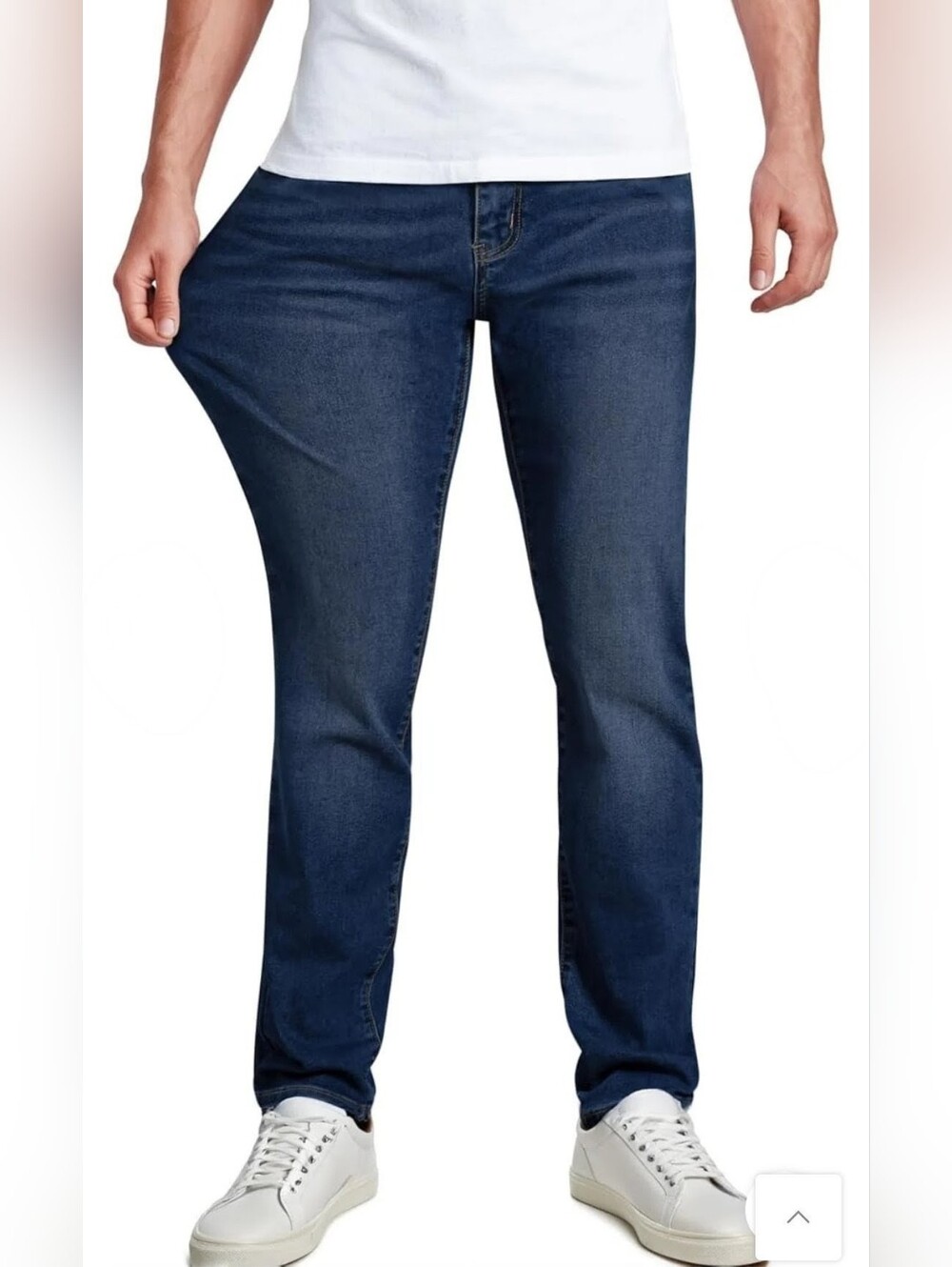 Jmierr Men's Dark Blue Stretch Jeans Size 36x30